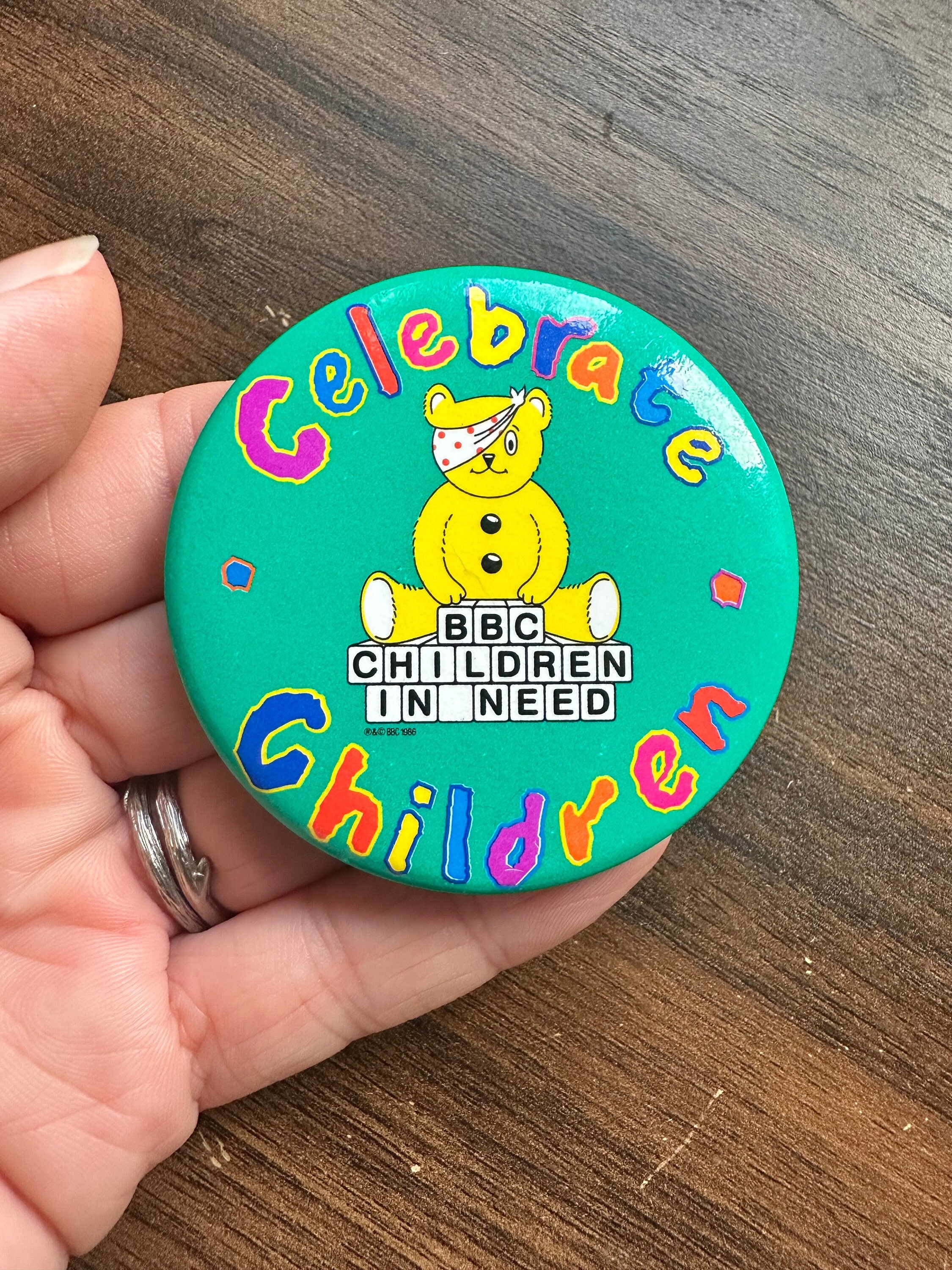 40 Children In Need / Pudsey Bear Day Labels & Stickers - For Cakes, Gift Bags, Sweets
