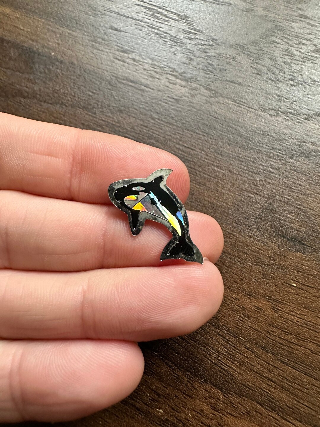 Vintage Orca Black and White Killer Whale Lapel Pin Badge Etsy