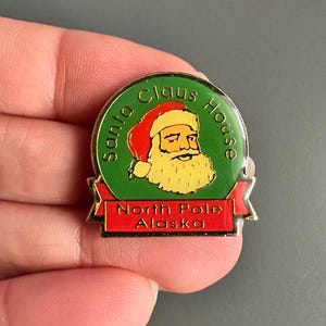 Santa Claus House North Pole Alaska US State USA enamel lapel Pin badge brooch