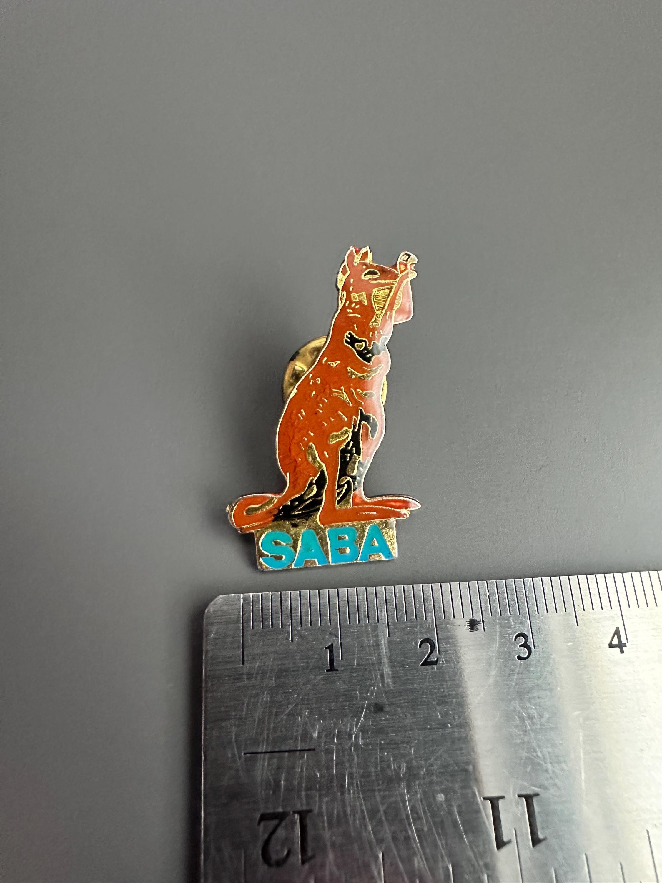 ヴィンテージ SABA オーストラリア カンガルー エナメル ラペル