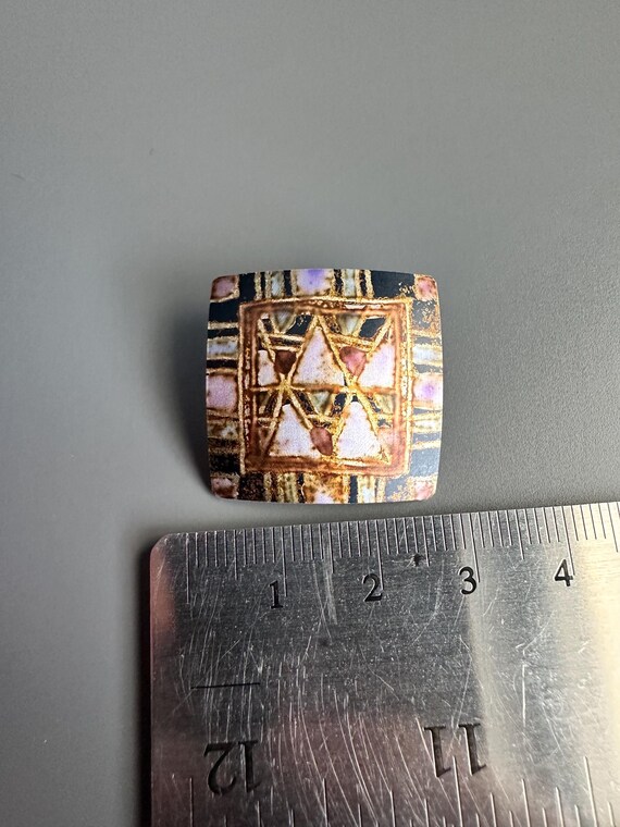 Retro curved patterned graphic design geometric s… - image 4