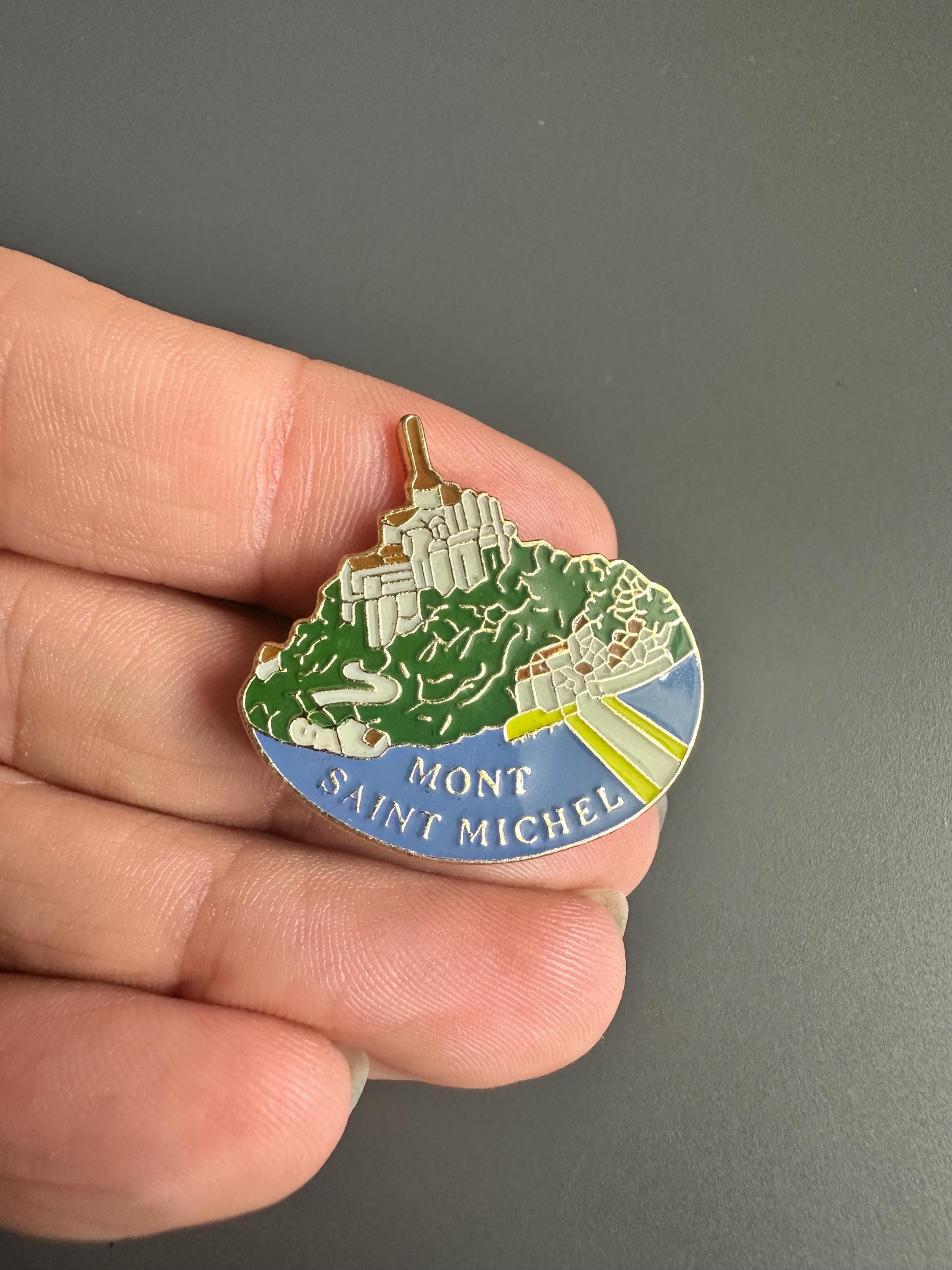 ピンバッジ French Badge - Aremail Pin Back H1314 ピンバッジ・フランスの警察ポリスの紋章FRシルバー銀色トリコロール