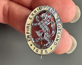 Broche avec insigne en émail, Écosse, Empire Exhibition 1938