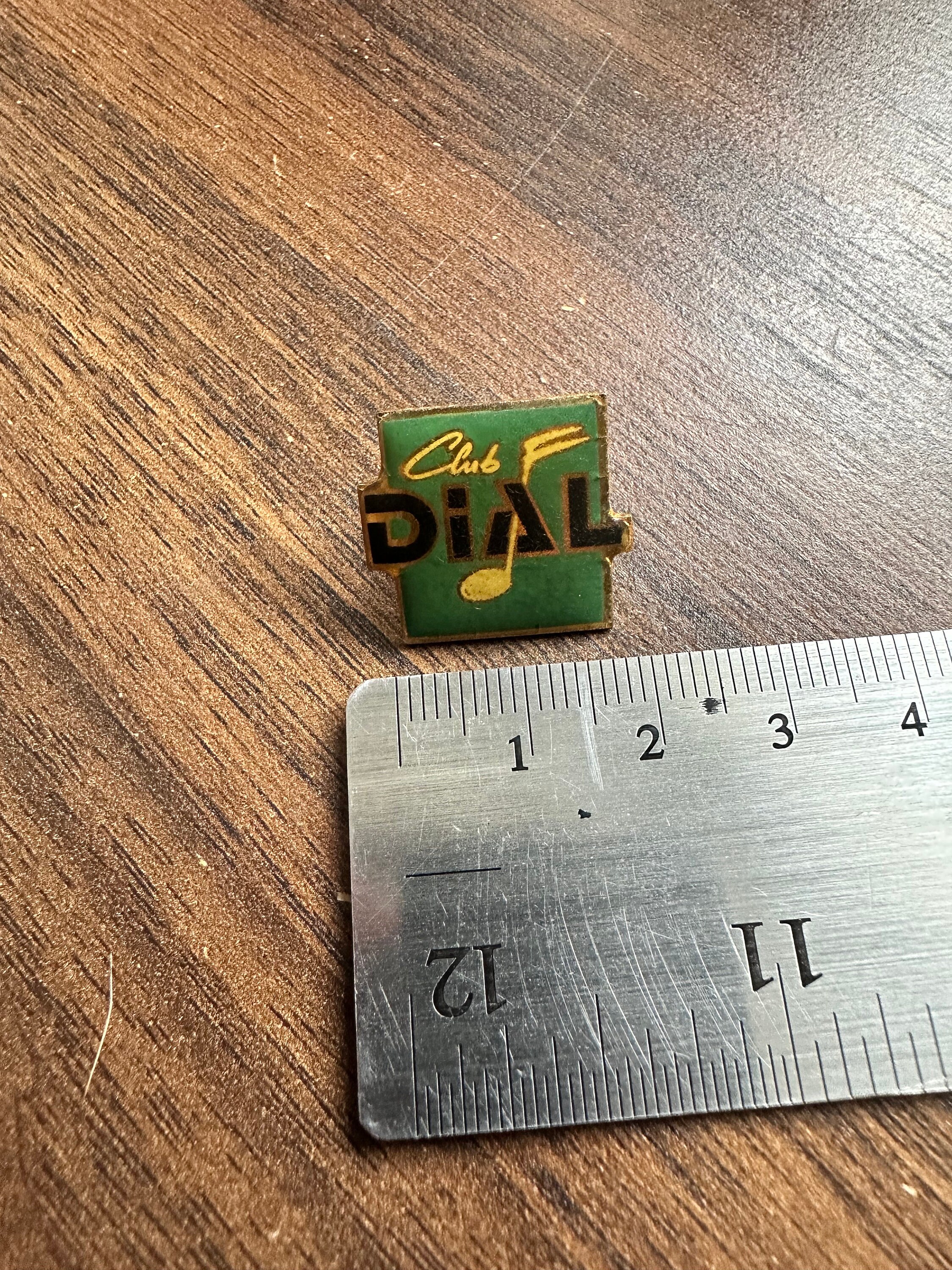 Vintage Club Dial Music Label Logo Lapel Pin Button Badge - Etsy