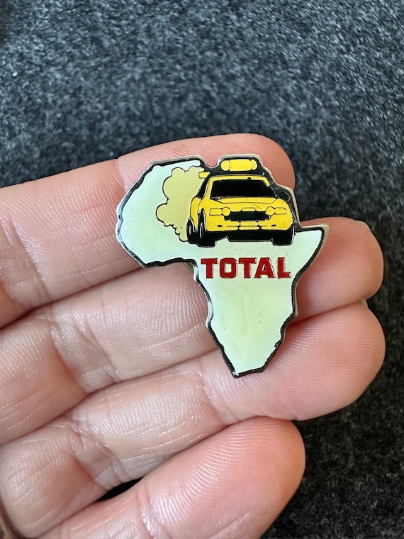 1990s TOTAL oil fuel Africa rally Citroen yellow … - image 1