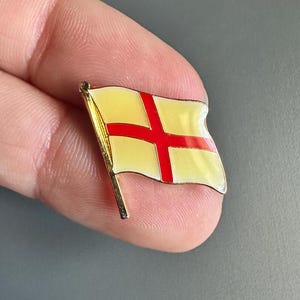Confezione Da 4 Spille Da Bavero Con Bandiera Inglese, Croce Di San Giorgio, 30 Mm X 20 Mm, Misura Unica, Lega Di Acciaio