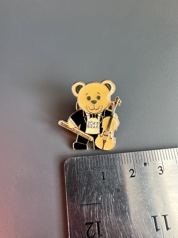 Teddy bear playing violin cello stringed instrume… - image 4