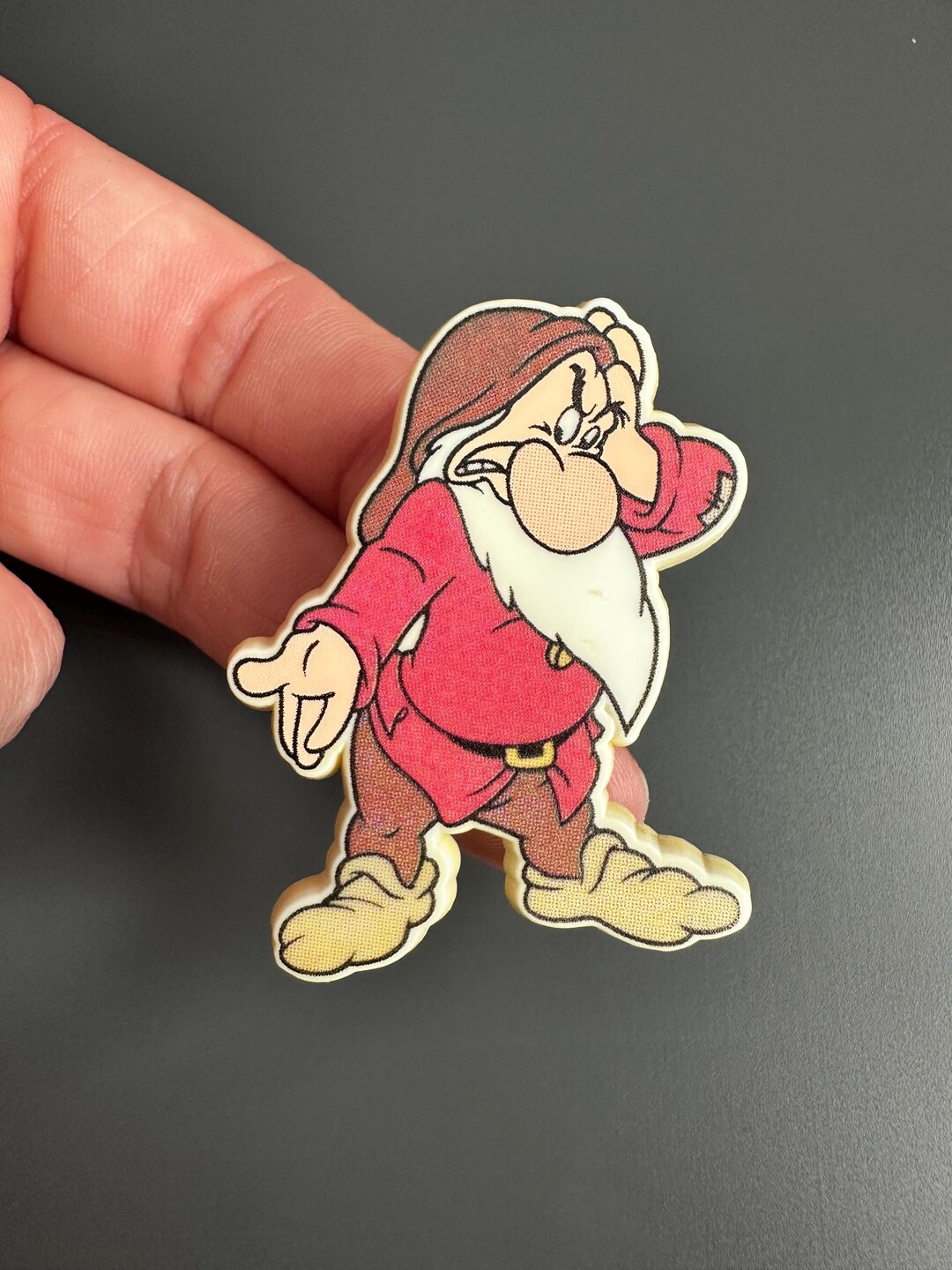 Vintage 1980s Grumpy Dwarf Walt Disney Productions Plastic Lapel Pin ...
