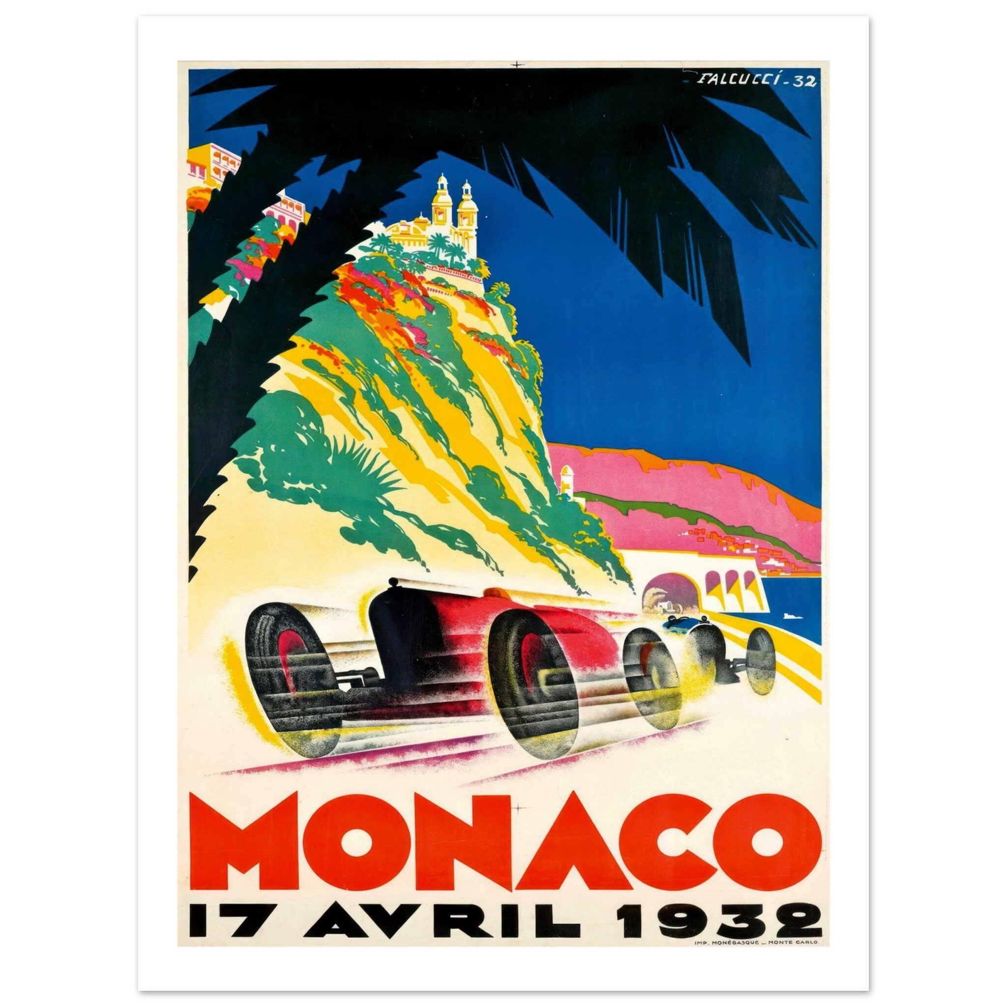 Monaco Grand Prix 1932 | Vintage | Interior | Racing | | Wall Art ...
