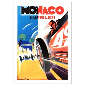 アート・デザイン・音楽 MONACO 19 AVRIL 1931 Monaco 1931 - Etsy