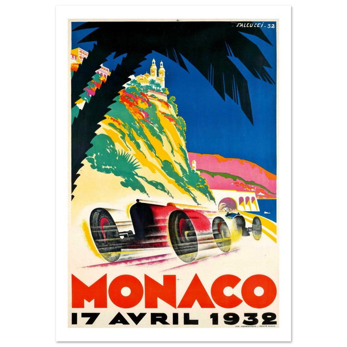 Monaco Grand Prix 1932 | Vintage | Interior | Racing | | Wall Art ...