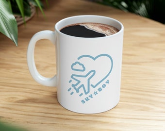 Flight Attendant Gift Coffee Mug Flight Attendant Mug Gift for Traveler Pilot Gift Travel Mug