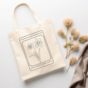 Bolso de mano personalizado de la tarjeta del tarot de la flor del nacimiento