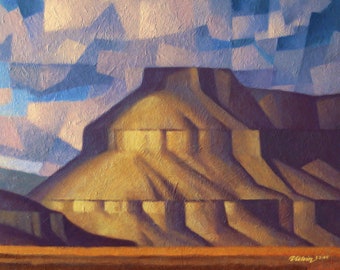 Original Framed Acrylic Painting "Pinnacle Mesa"