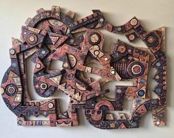 Handmade Wall Sculpture "Jigsaw"