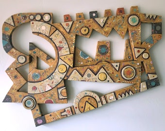 Handmade Wall Sculpture "Plastic Picnic"