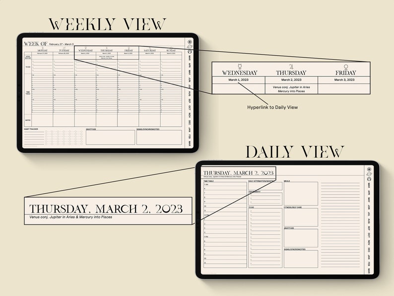 GEMINI Digital Planner 2023 2024, Astrology Planner 2023, Monthly
