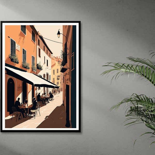 Italian town | Minimalistic | Poster | Download