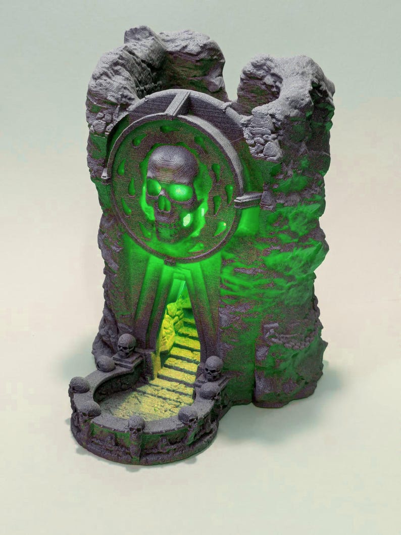 Torre de dados del Templo de Baal – Baldur's Gate 3, LED brillante Green