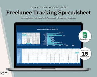 Freelancer Rate/Time Tracker + Budget Spreadsheet [2023]