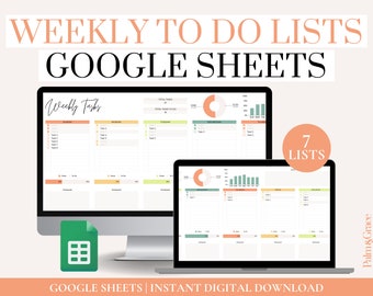 Digital to Do List Google Sheets, to Do List Spreadsheet Template, Task ...
