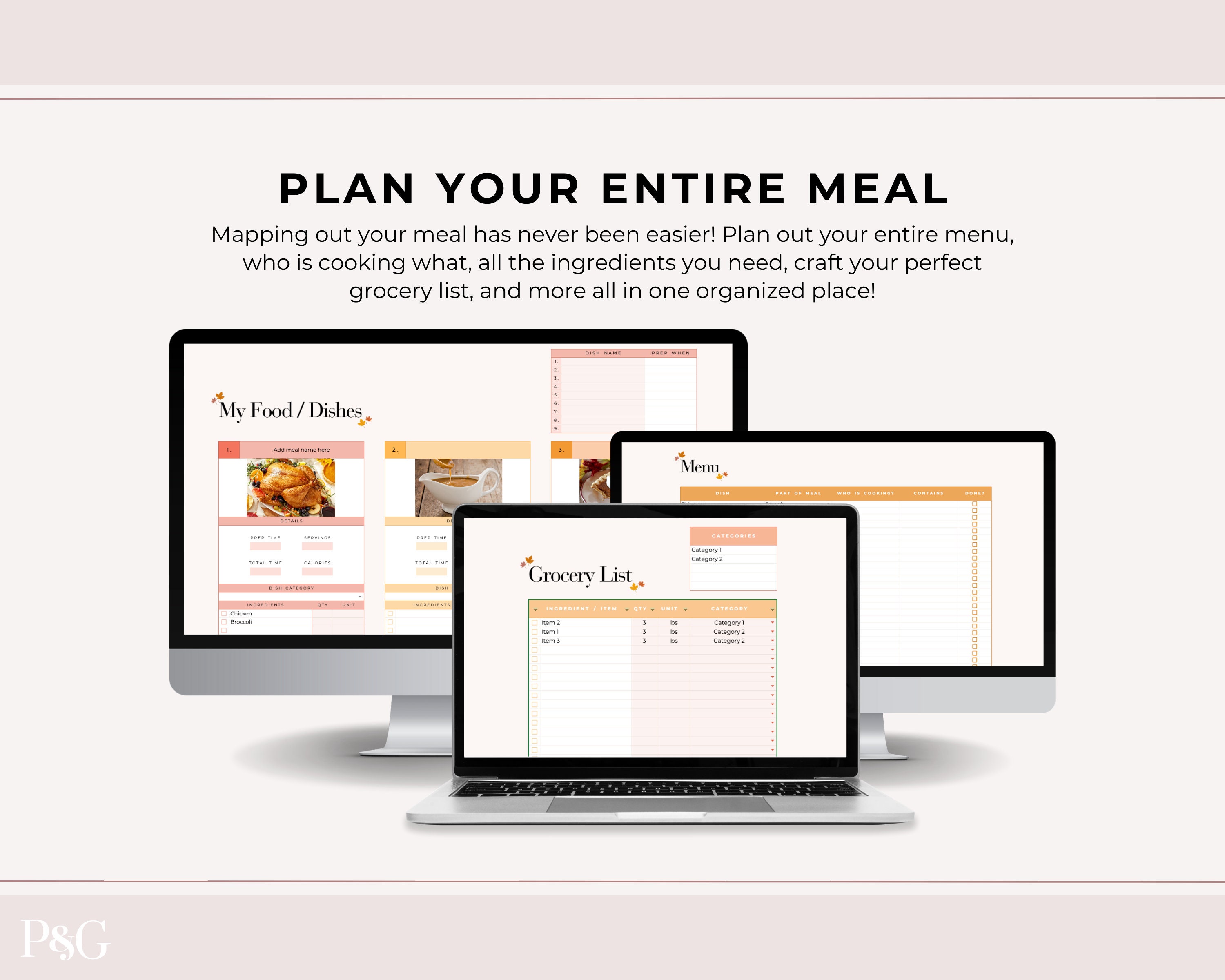 Thanksgiving Planner Spreadsheet Thanksgiving Meal Planner Thanksgiving Planner Spreadsheet Thanksgiving Meal Planner