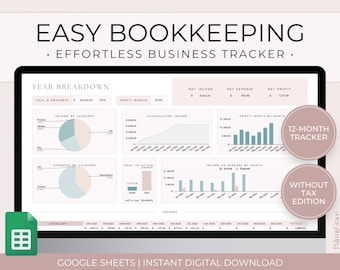 Spreadsheetsjabloon voor kleine bedrijven, inkomsten- en uitgaventracker voor kleine bedrijven Google Spreadsheets, financiële spreadsheet voor kleine bedrijven