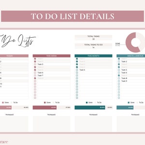 Digital to Do List Template for Google Sheets, Simple to Do List ...