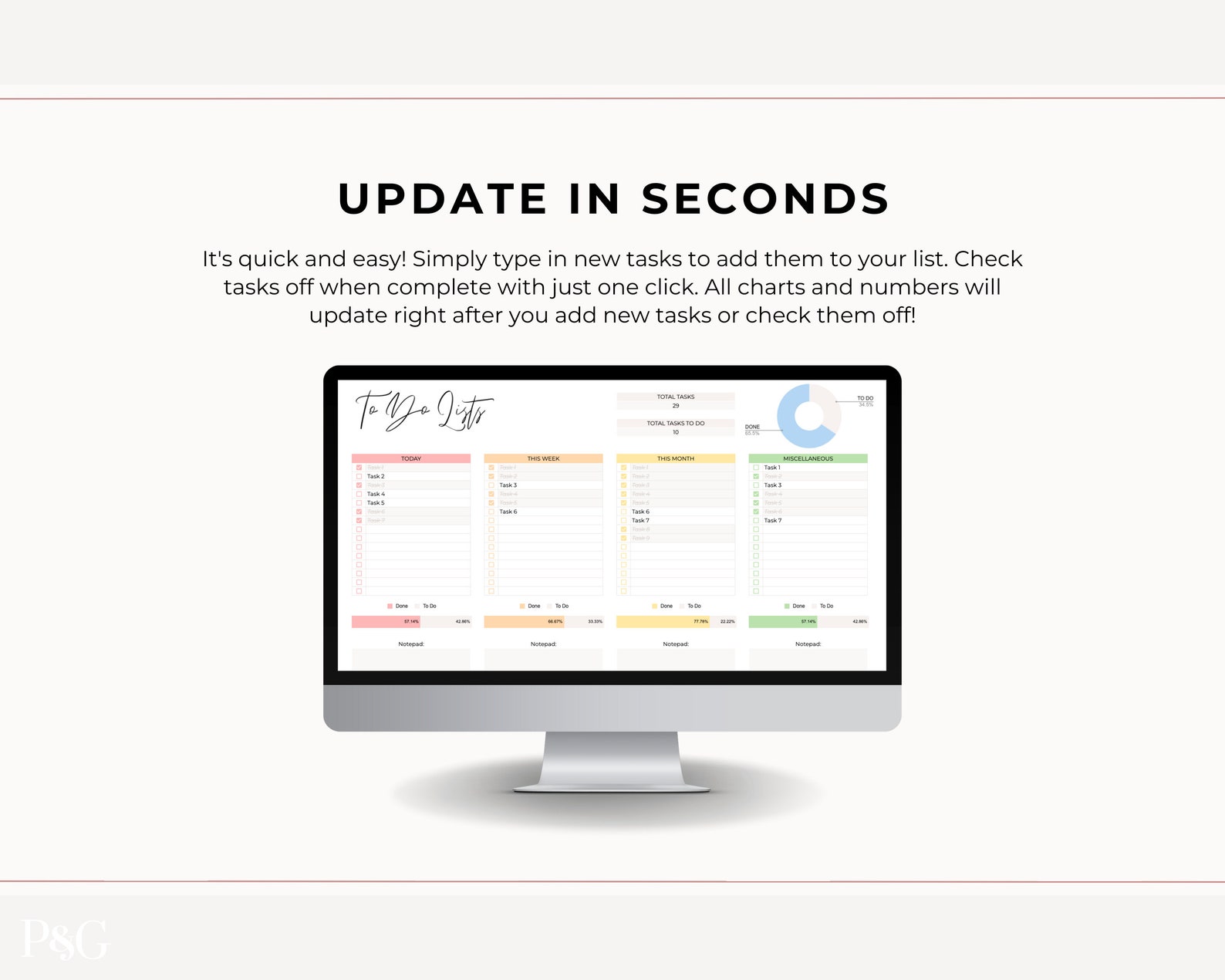 Digital to Do List Google Sheets, to Do List Spreadsheet Template, Task ...