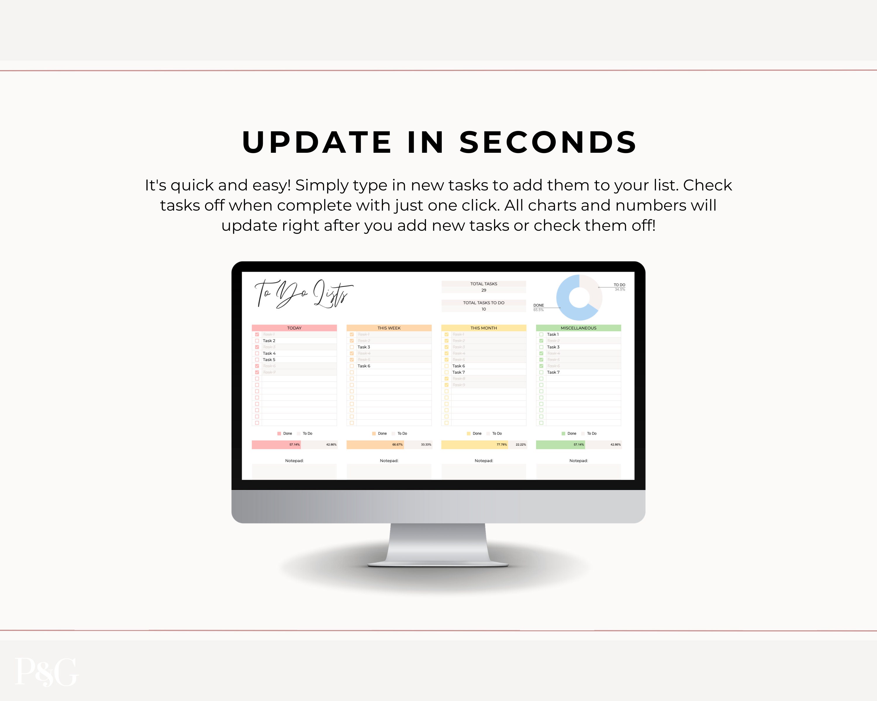 Digital to Do List Google Sheets, to Do List Spreadsheet Template, Task ...