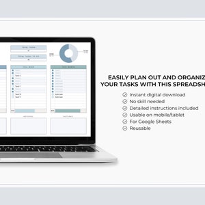 Google Sheets to Do List Template, Digital to Do List Spreadsheet, Task ...