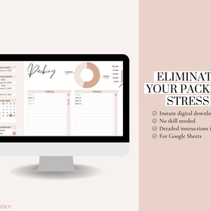 Google Sheets Packing List Template, Editable Packing List, Google ...