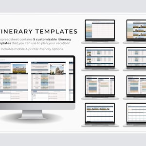 Travel Itinerary Templates