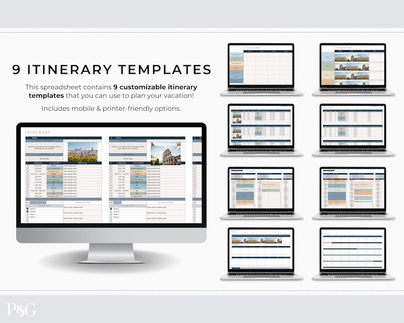 Travel Itinerary Templates