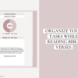 Google Sheets to Do List With Bible Verses, Daily Bible Verse ...