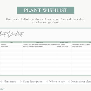 Plant Tracker Template For Google Sheets, Plant Tracker Spreadsheet, Digital Plant Care Planner, Indoor Plant and Houseplant Tracker image 6