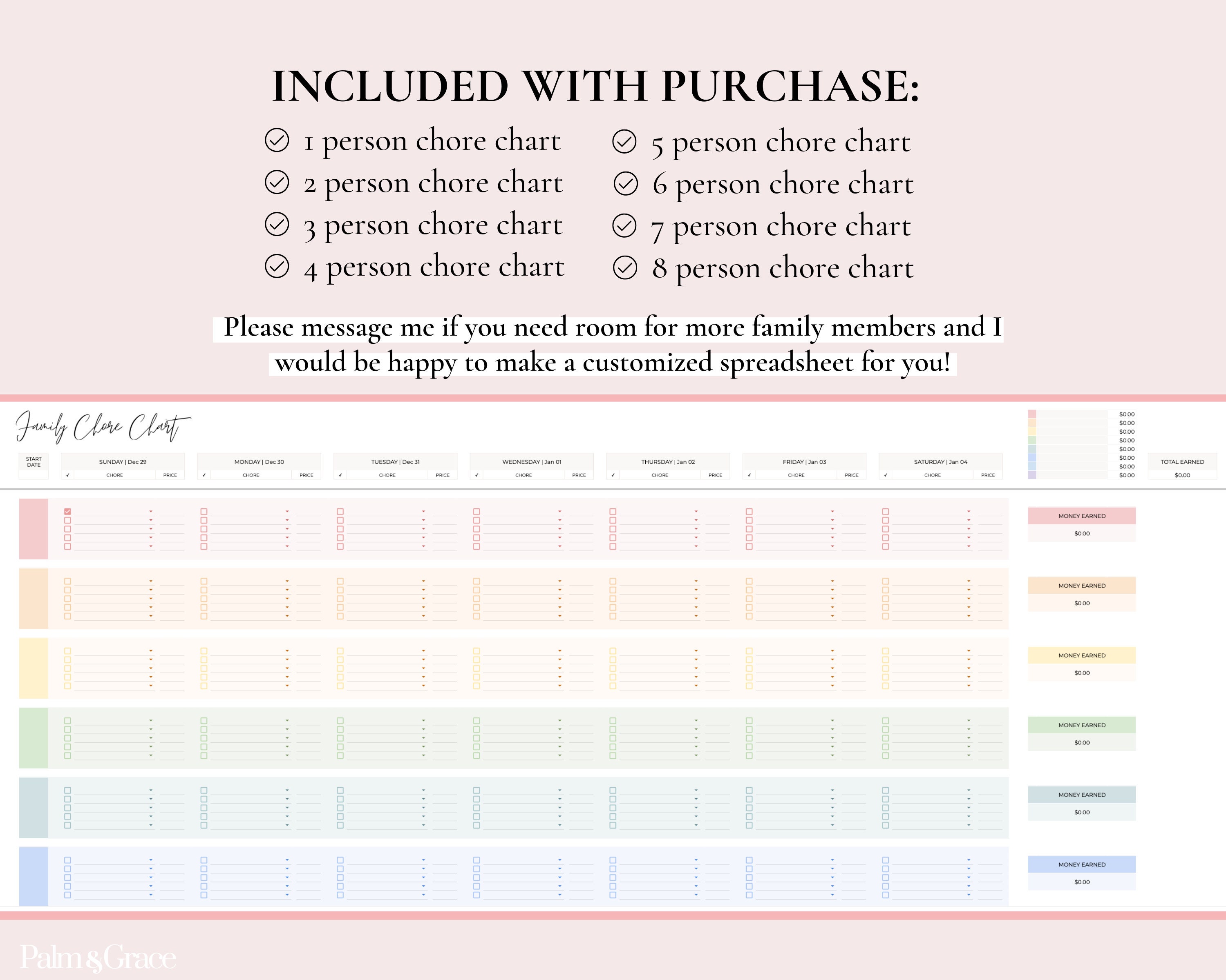 Kids Chore Chart – Addi Ganley