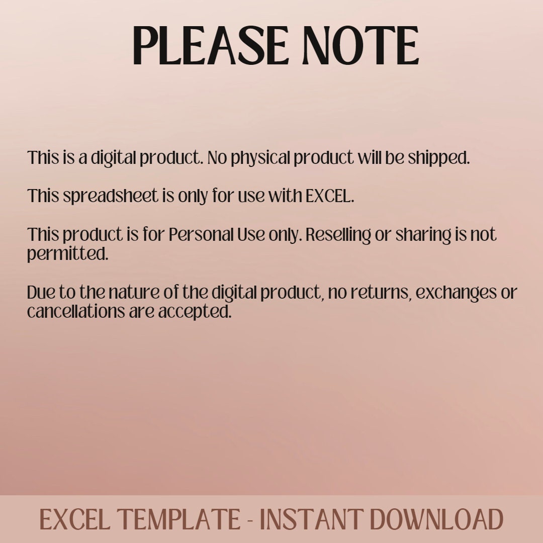 EXCEL Dream Life Planner I Financial Planner I Life Planner I Business Planner I Dream Catcher