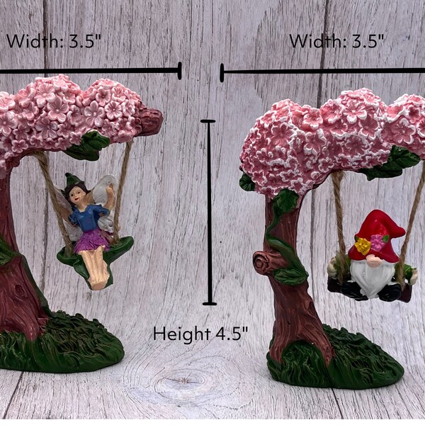 Fairy Garden Accessories , Garden Gnome , Fairy Swing , Craft Items