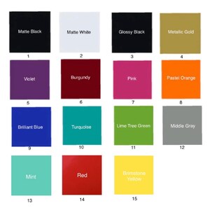 If you have any special color request please shoot me a message and I’ll see what I can do for you