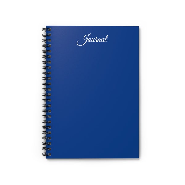 Simplicity Refined: Essential Blue Journal for Everyday Inspiration Spiral Notebook - Ruled Line 59 sheets of paper keep it simple, elegant