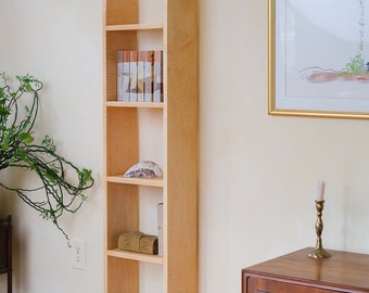 Maple - Handmade Tall Curved Bookshelf