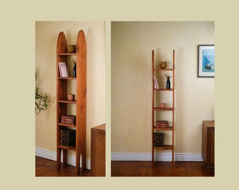 Handmade Tall Curved Bookshelf