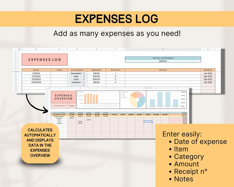 Airbnb & Expenses Tracker, Airbnb Management Spreadsheet, Real