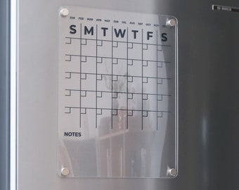 Fridge Calendar | Family Planner | Magnetic Calendar | Dry Erase Calendar | Kitchen Decor | Free Preview in 12 Hours! | FREE SHIPPING