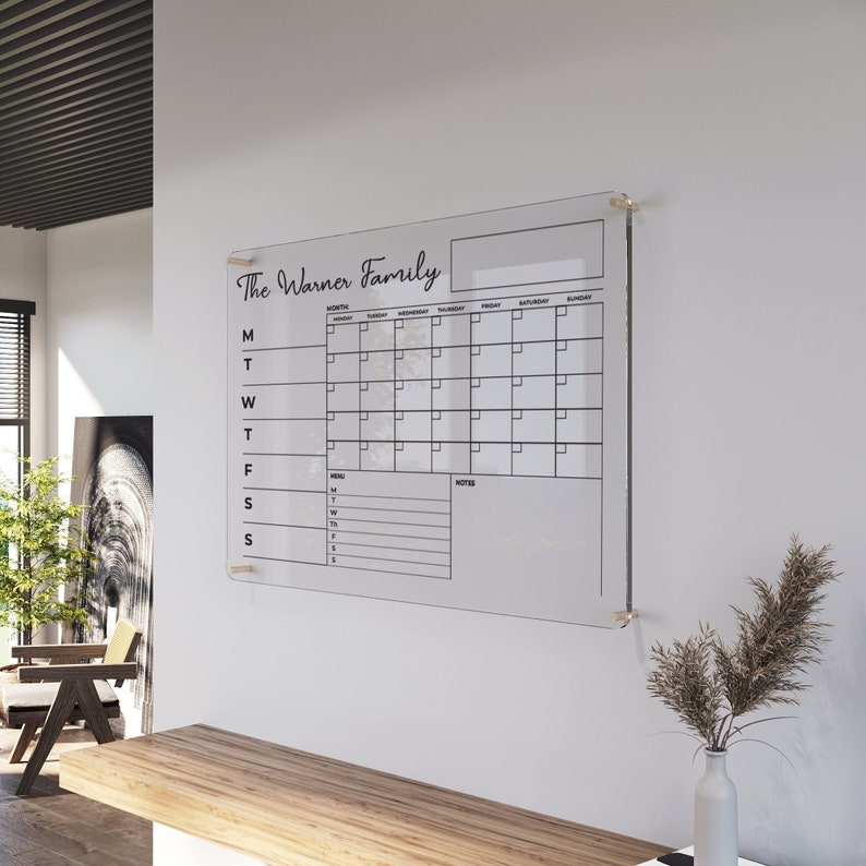 dry erase board	family planner	dry erase calendar	acrylic calendar	glass calendar	Monthly Calendar	perpetual calendar	dry command center	Acrylic Personalized	Wall Calendar	weekly calendar	acrylic planner	family calendar