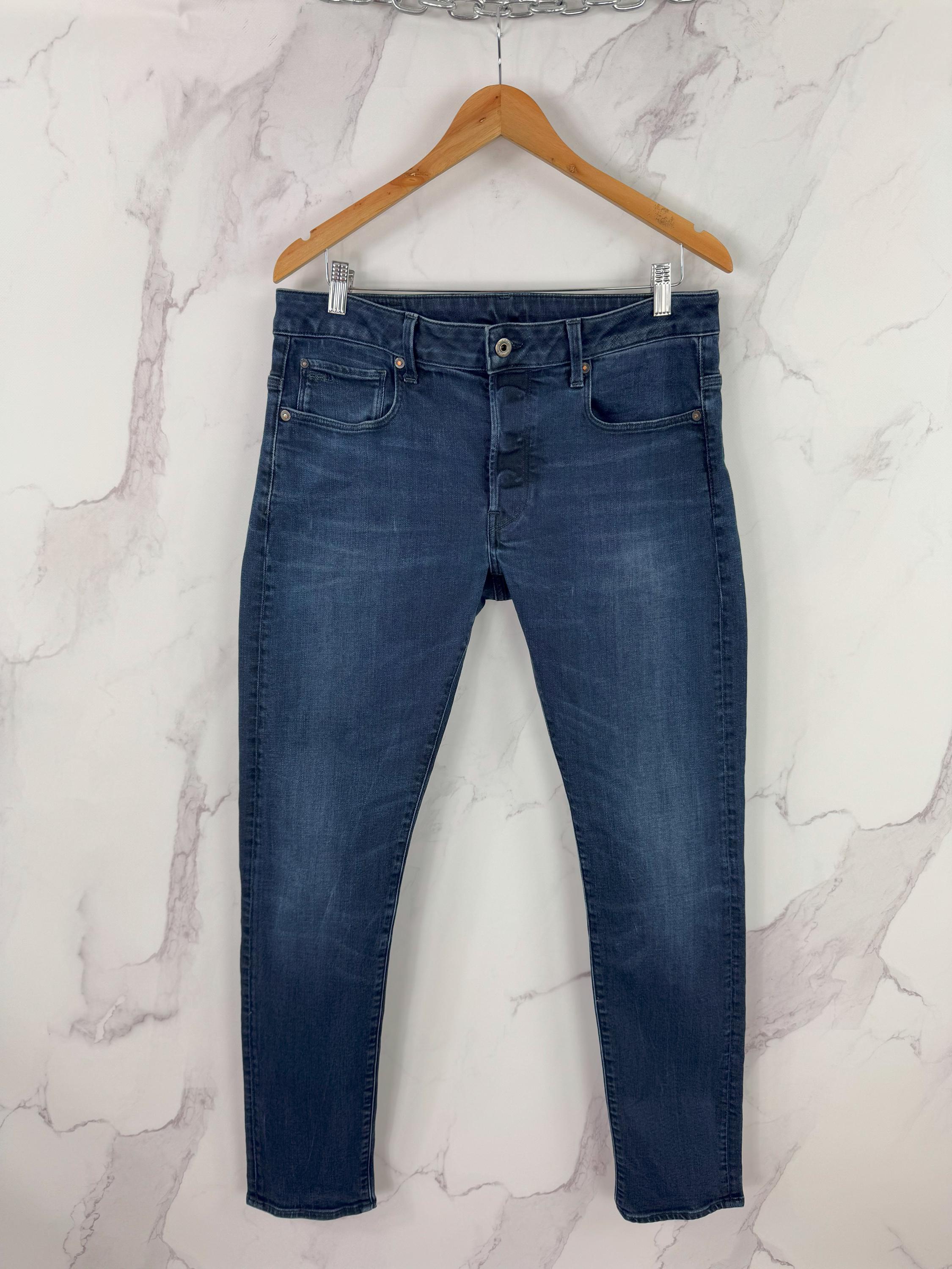 G-Star Raw 3301 スリムフィット デニム ジーンズ – クラシック ブルー 