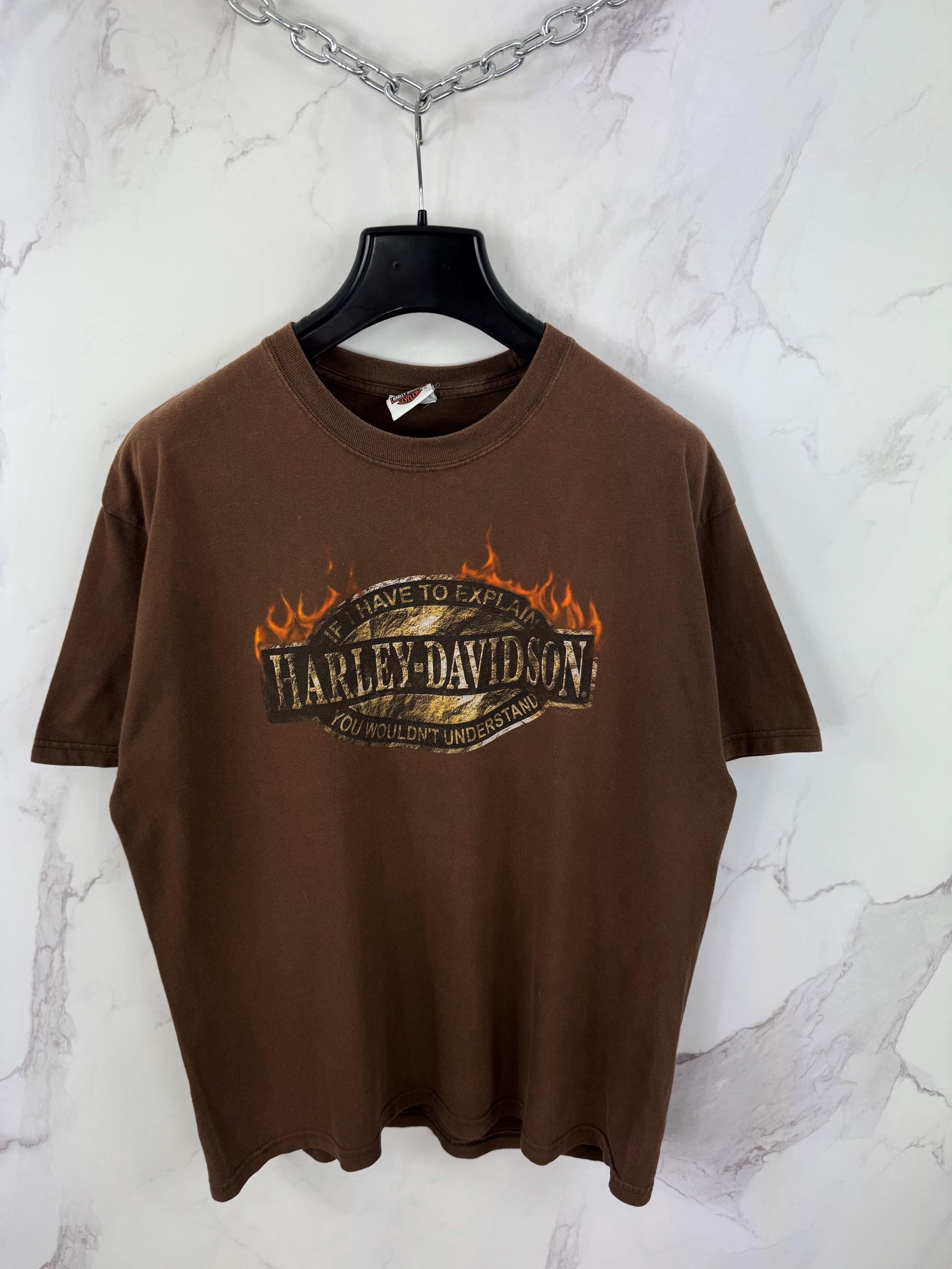 ヴィンテージ ハーレーダビッドソン オレンジ バージニア Tシャツ 