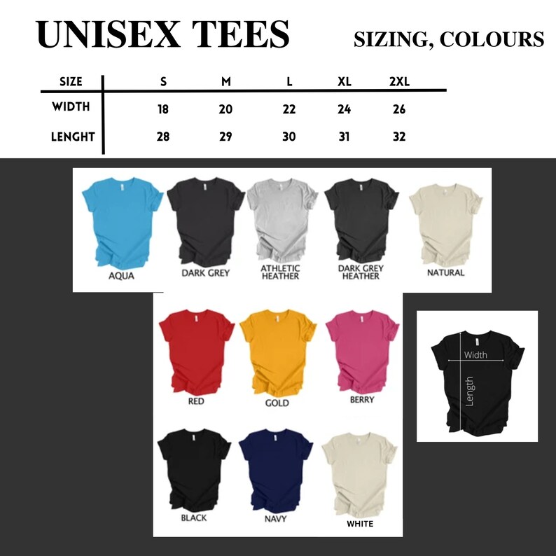 Unisex Shirt Options