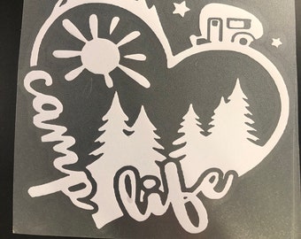 Camp Life - Heart- Decal